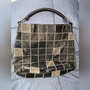 Lucky Brand Black patchwork leather bag